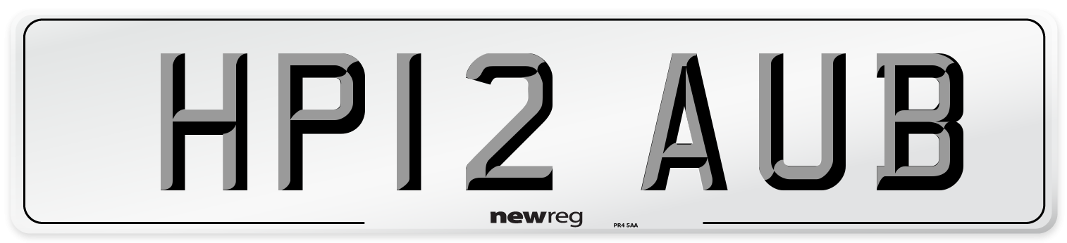 HP12 AUB Number Plate from New Reg